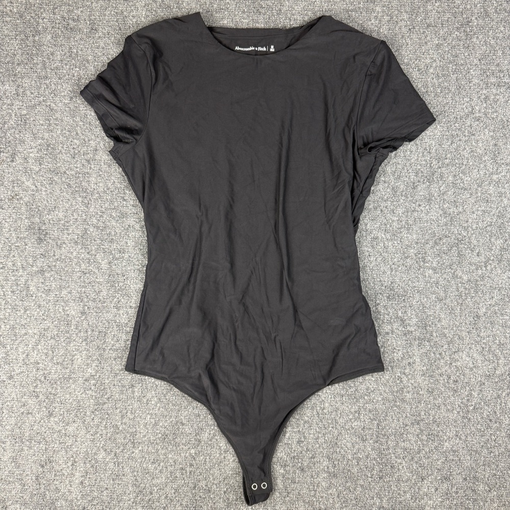Abercrombie & Fitch Bodysuit Womens M Black Short Sleeve Capsule